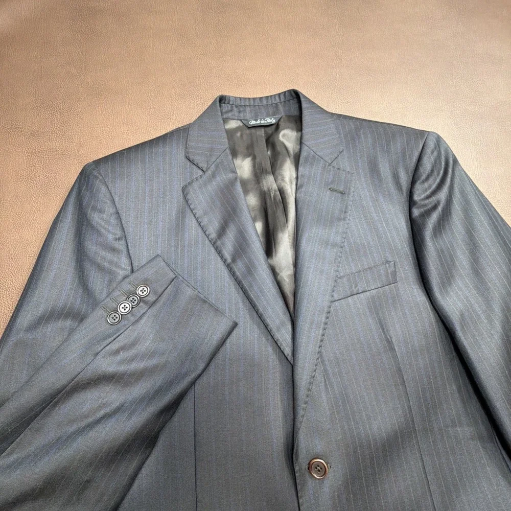 ERMENGILDO ZEGNA for Saks BLACK LABEL 2 Piece Full Suit Men SILK BLEND 40R 35x30